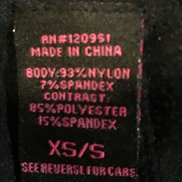 Material Girl Black Faux Leather Panel Leggings Size XS/S - Picture 4 of 4